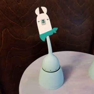 David's Tea Llama Silicone Tea Infuser, Teal Blue Green & White